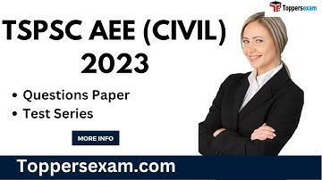 TSPSC AEE (CIVIL) Questions Paper, Test Series, Update Syllabus, Printed Matcrial