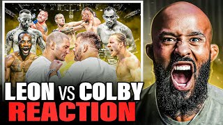 “STRICKLAND THREW MORE PUNCHES THAN COLBY 😂” | LEON vs COLBY INSTANT REACTION!