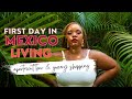 First Day Living in Mexico 🇲🇽  AirBnB Tour | Grocery Shopping | Cancun Taxi | Black Girl Solo Travel