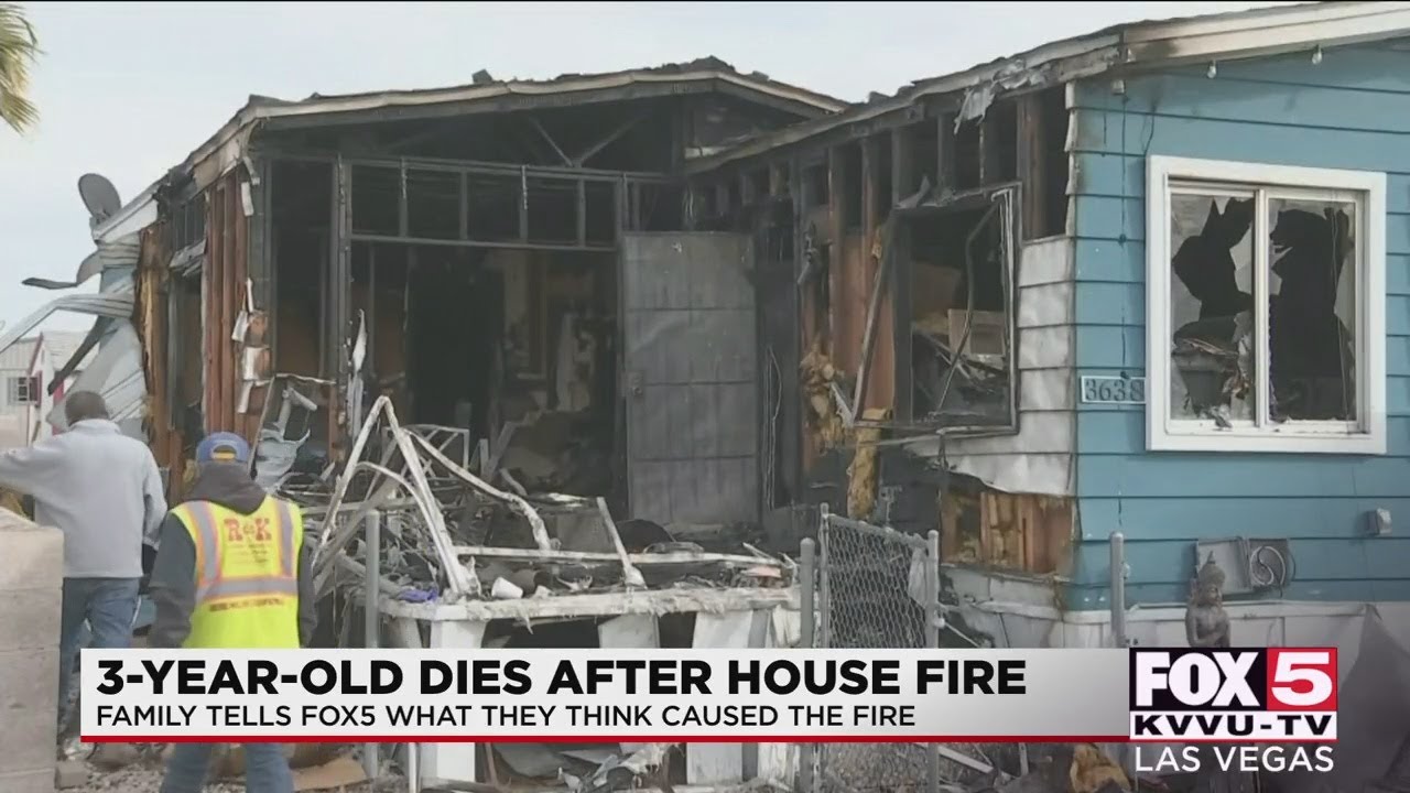 Boy, 3, injured in Monday house fire in east Las Vegas has died - YouTube