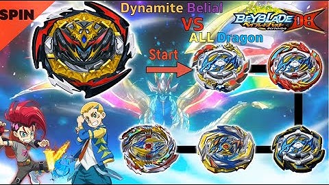 베이블레이드 버스트 DB 다이너마이트 벨리알 VS 올 드래곤 배틀 ベイブレードバーストDB Beyblade burst DB 【Dynamite Belial VS ALL Dragon】