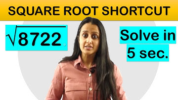 5 second Trick - Square Root of any number/JEE/NDA/CETs/Airforce/Banking Competitive Exams| Naha Mam