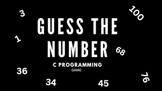 Making a Gues the Number game using C language / coding