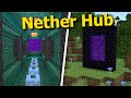 How to link portals and build a nether hub in minecraft  guide