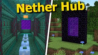 How to Link Portals and Build a Nether Hub in Minecraft - Guide