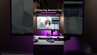 flickering pc monitor causes & possible fix part 2 #shorts