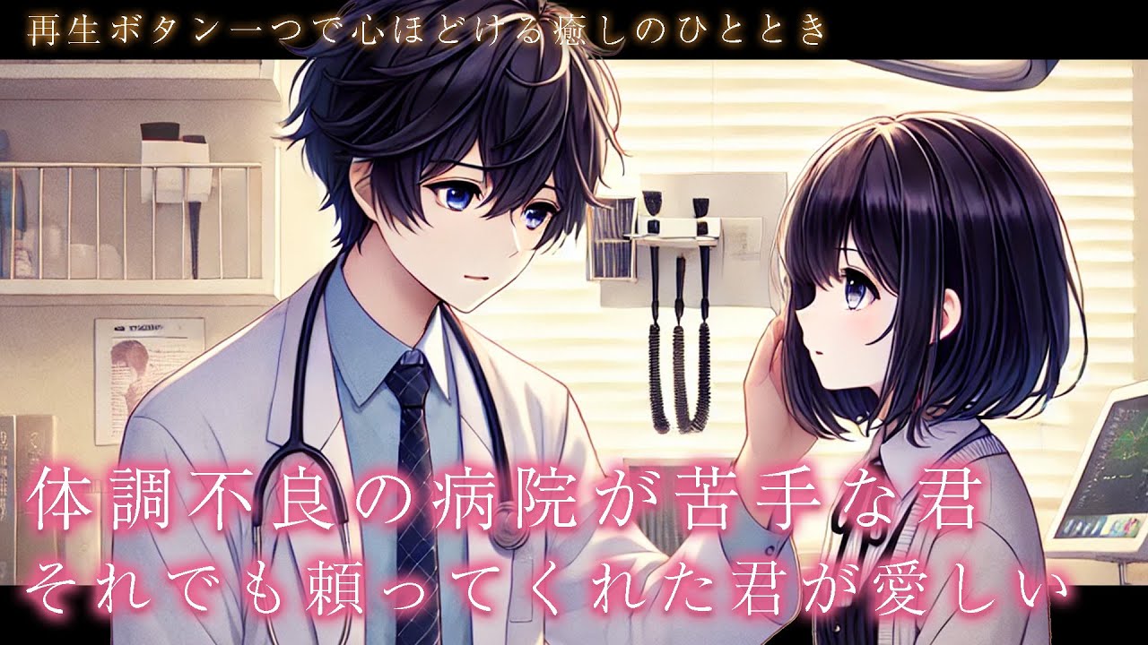 【シチュボ×医者彼氏×看病】病院が苦手な君へ。医者の彼氏がそばで優しく診察＆看病