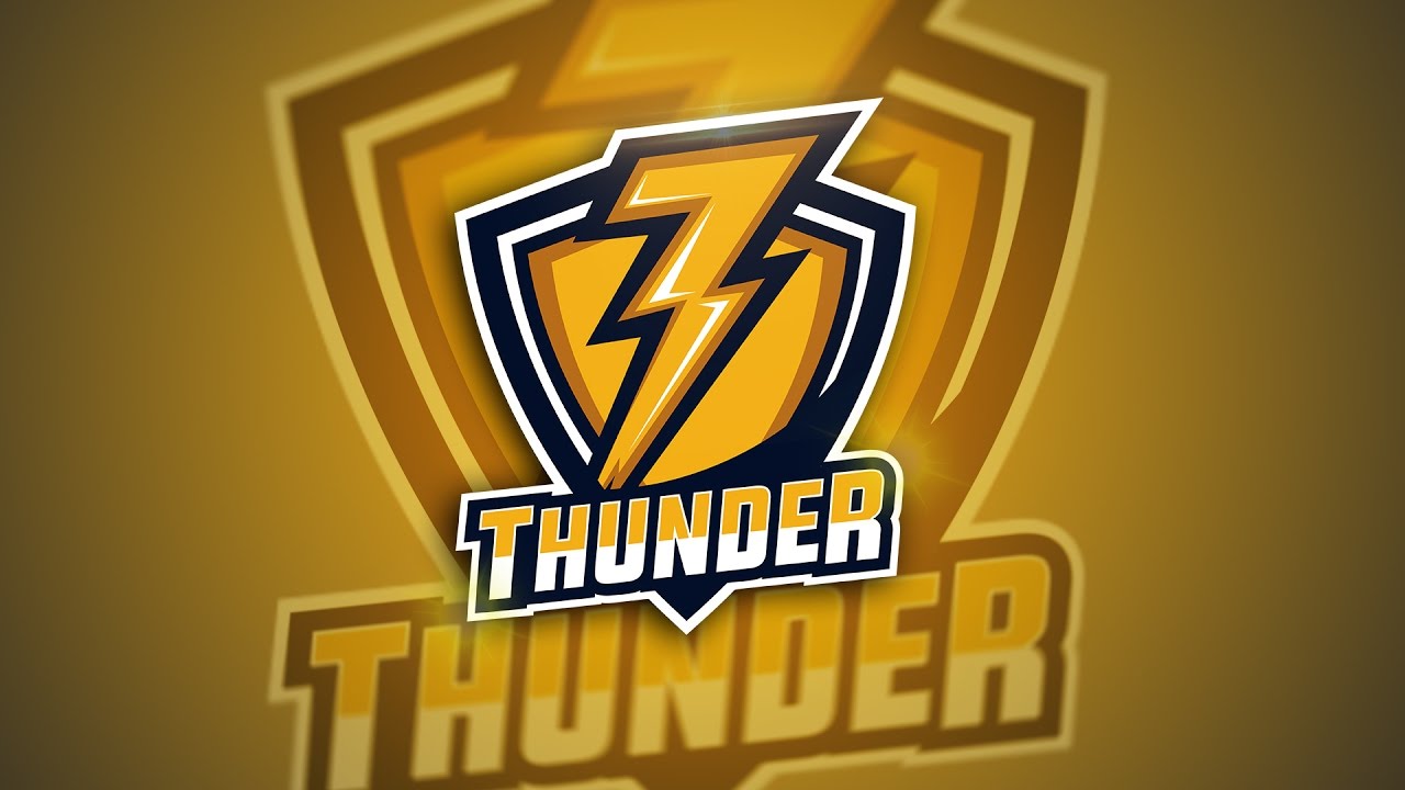 Adobe Illustrator Thunder E Sport Logo Speedart  YouTube