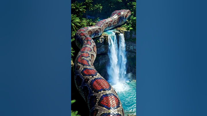 Giant Rainbow Python Guards Hidden Jungle Waterfall #shorts #youtubeshorts #trending #viralvideo #ai