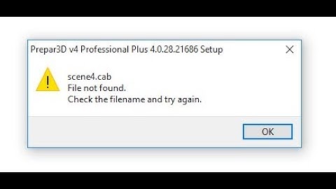 Fix to "File not found  Check the file name and ty again"