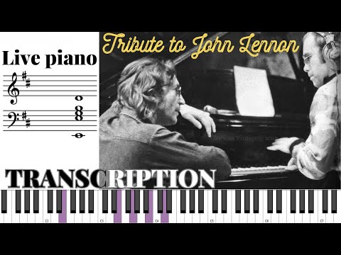How Elton John plays Empty Garden on PIANO