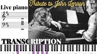 How Elton John plays Empty Garden on PIANO