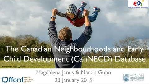 A Pan-Canadian Data Resource for Monitoring Child Developmental Health: The CanNECD Database