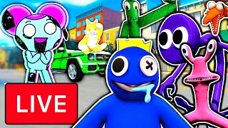 Rainbow Friends & More LIVE chase!! (gmod nextbot live)