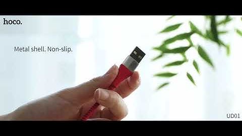 CÁP SẠC NHANH DÂY DÙ CÓ LED MICRO USB 5.0A HOCO UD01