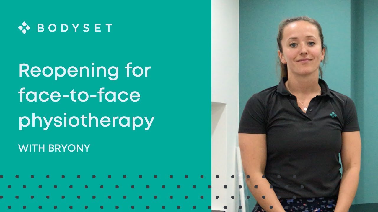 Facetoface physiotherapy appointments now available YouTube
