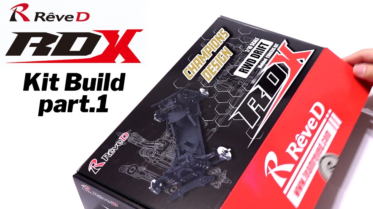 Rêve D ”RDX” kit build part.1 / RWD Neo standard drift car kit RDX【COMO's  RC】