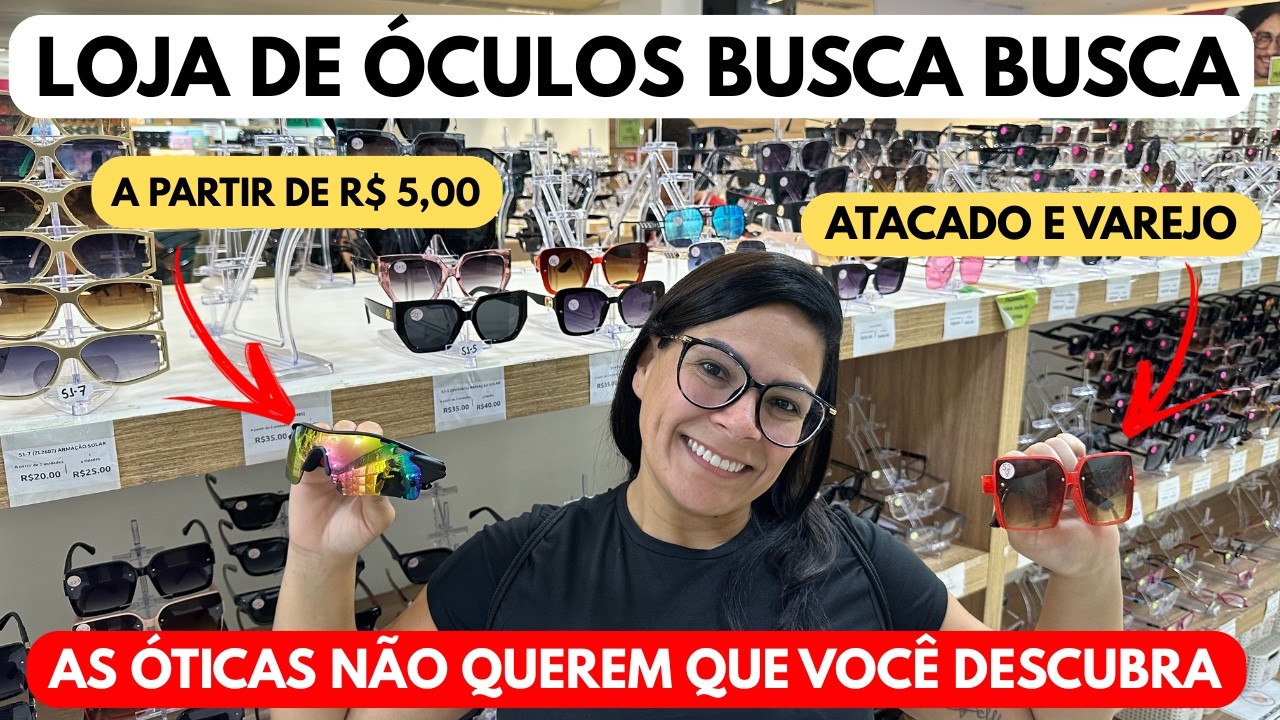 Loja de ÓCULOS Busca Busca ! Vale a Pena ? É Confiável ? Fui Conferir e Fiquei CHOCADO 😱