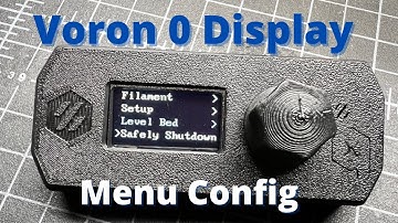 Voron 0 Display - Useful Menu Configuration