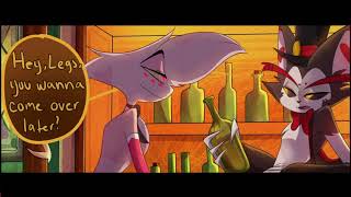 Angel Dust and Husker Chatting Gone Saucey!~ (Hazbin Hotel Comic-Dub)