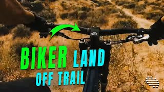 Biker Couldn’t Jump Straight on a Double Then Landed off Trail and Crashed