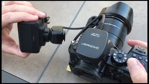 Using the GH5 XLR adapter off camera