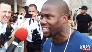 The K104 Morning Show on the Red Carpet with Kevin Hart