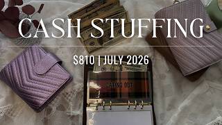 Cash Envelope Stuffing $810! | July 2026