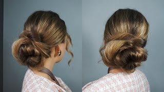 КРАСИВАЯ ПРИЧЕСКА ПУЧОК НА СВАДЬБУ, НА ВЫПУСКНОЙ, НА ВЕЧЕР ✨ AMAZING HAIRSTYLE FOR WEDDING, PROM