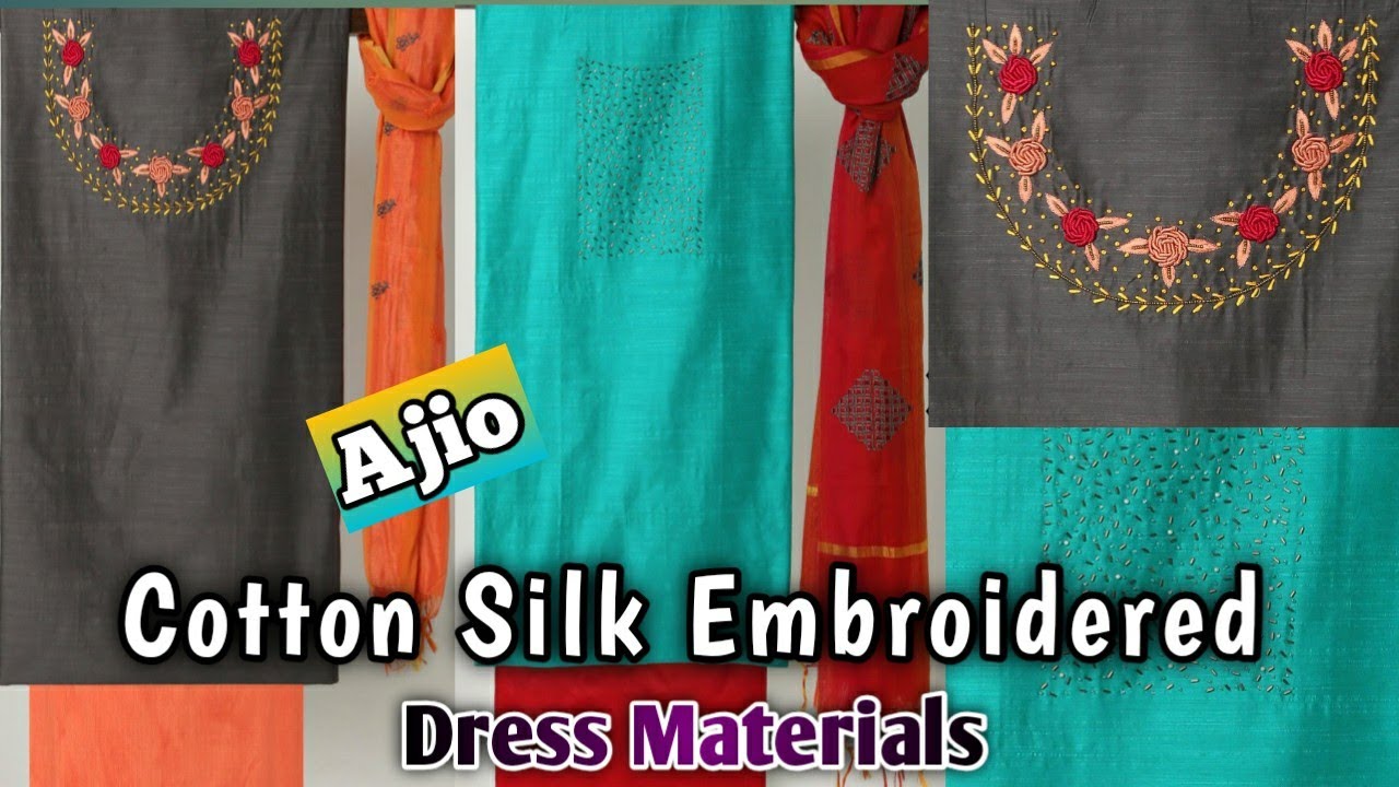 Buy Blue & Pink Dress Material for Women by Saree mall Online | Ajio.com