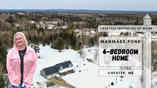 4-Bedroom Home with Pond on 9.77± Acres | Maine Real Estate