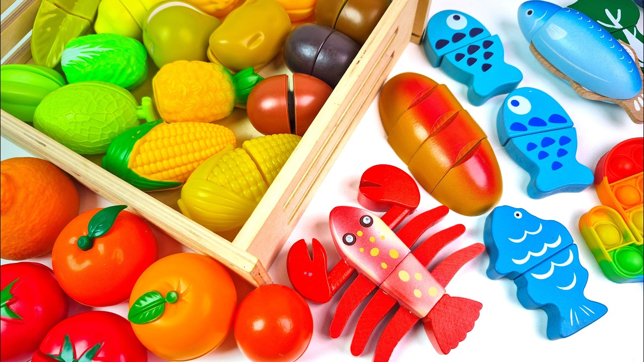 ASMR Cutting Fruits and Vegetables | ストレス解消のためのリラックスビデオASMR🥑フルーツを混ぜる🍍🍎🍓🍇