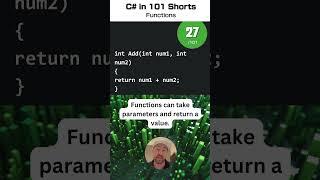 Functions - C# for .NET in 101 Shorts - 27 /101