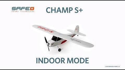 HobbyZone Champ S+ RTF & BNF Tutorial - Indoor Mode