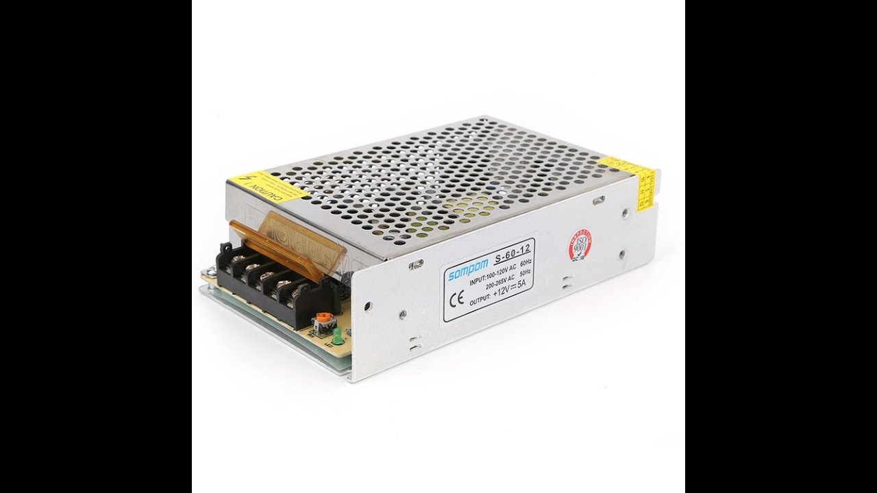 Блок питания 12V 5A 60W, источник питания S-60-12