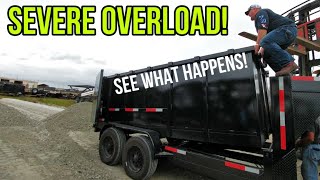 Crazy Test with 3 Dump Trailers WAY Overloaded! See which ones failed!