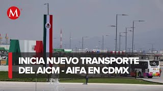 Inicia servicio de transporte terrestre entre aeropuertos de Ciudad de México