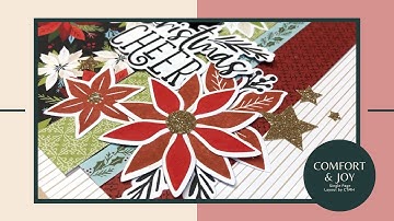 Single Page layout using Comfort & Joy Collection + thin cuts/stamp set from CTMH!