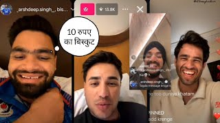 Rinku Singh, Abhishek Sharma Arshdeep Singh Funny Instagram Live Hilarious Moments Banter