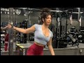 Shoulder workout  gym girl  laura lie chap