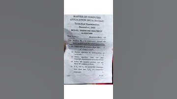 MCS 031 question paper||ignou MCS-031 December 2020 question paper||Dec 2020 Question paper #shorts