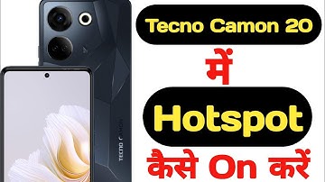 How to enable hotspot on Tecno camon 20 || Tecno camon 20 me hotspot kaise enable kare ||
