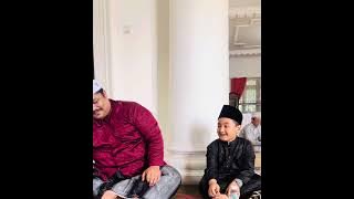 Syahat munji nafis qori cilik dari bogor bersama idolanya syekh rajif fandi qori asal aceh