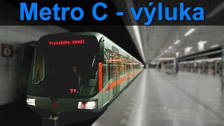 Metro C - výlukové obraty Pražského povstání a průjezd Hlavní nádraží | 07/2023