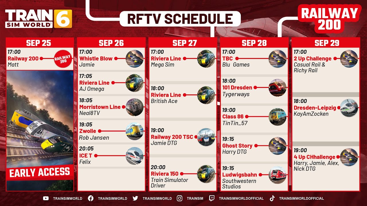 TSW6 Early Access & Railway 200 Celebration! (Monday 29th)