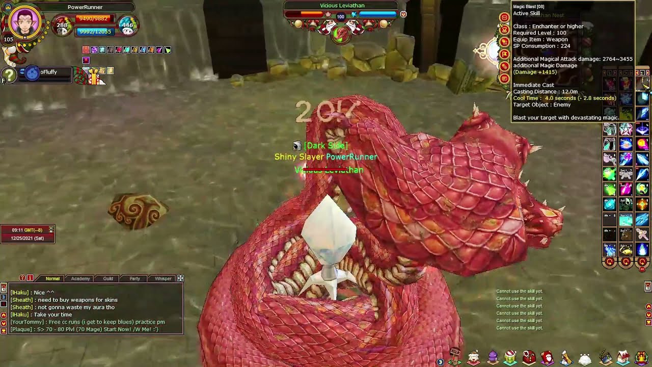 Fiesta Online 2022 Farming  Leviathan Nest (AKA LN) on a 105 Mage (Normal Mode)