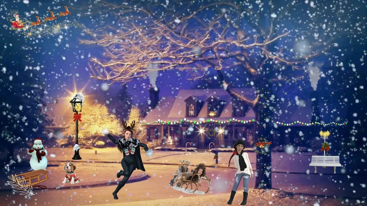 ENCHANTED SNOW DAY! [Classic Christmas Music & Beautiful Winter Snow Ambience]