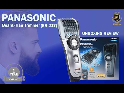 How to use panasonic ER-217 Beard/Hair Trimmer & Unboxing Review Best Trimmer by Shainpur