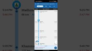 Intercity touching Max Speed 124 KMPH I between YERRUPALEM - Mandira,