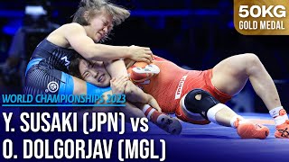 SUSAKI Yui (JPN) vs. Otgonjargal DOLGORJAV (MGL) | Seniors World Championships 2023 | Gold Medal |